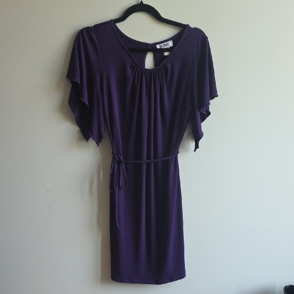 Enchanté - Deep Purple Mini Dress - Size 8 - Picture 1 of 3